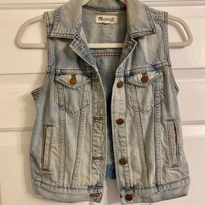 Madewell XS denim vest